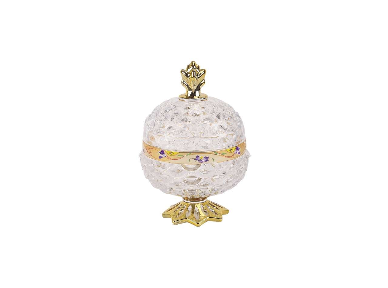 GLASS PINEAPPLE SMALL VGC367S CANDY JAR LILY